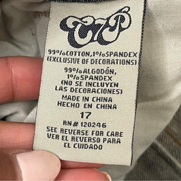 C7P Chip & Pepper Womens Jeans Size 35 Bootcut Low rise Lot Of  2 Western - Picture 8 of 13